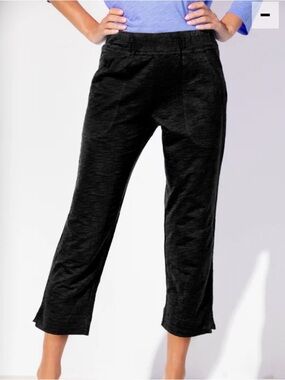 Escape by Habitat Clothing, Peruvian Cotton Slub Crop Pant sz L